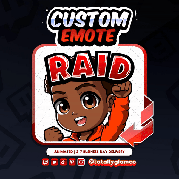 Animated Raid YCH Custom Chibi Guy Emote