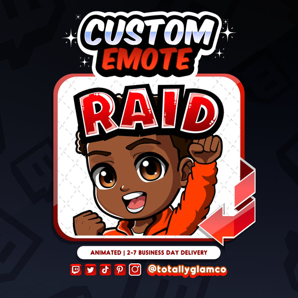 Animated Raid YCH Custom Chibi Guy Emote