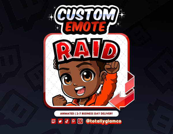 Animated Raid YCH Custom Chibi Guy Emote