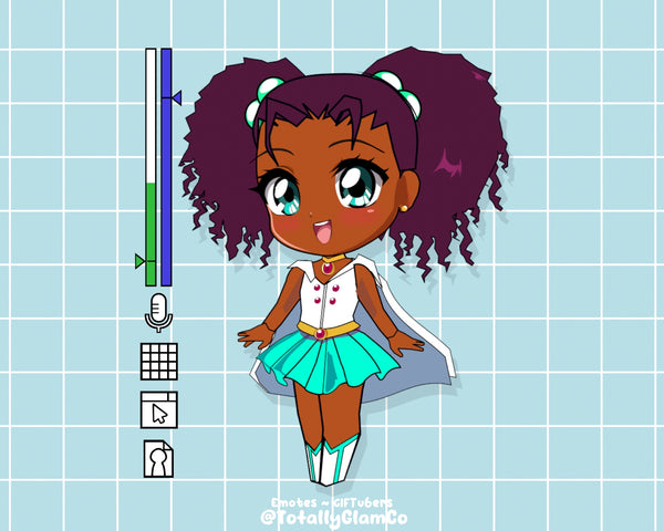 Custom Kawaii Glam GIFtuber