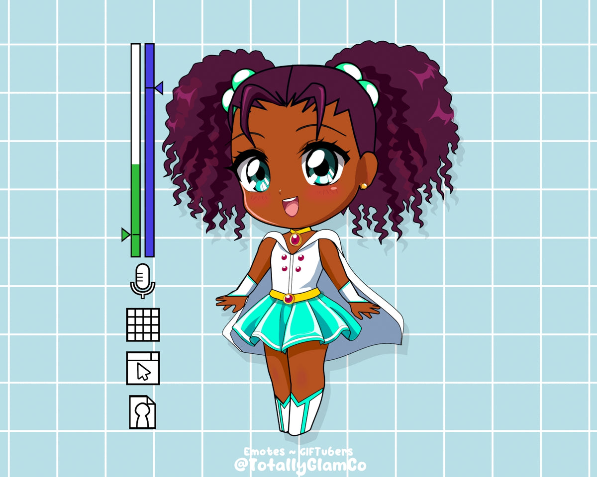 Custom Kawaii Glam GIFtuber