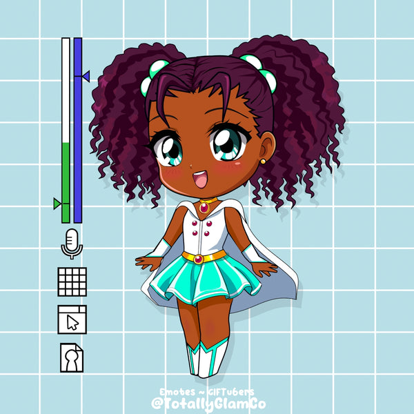 Custom Kawaii Glam GIFtuber