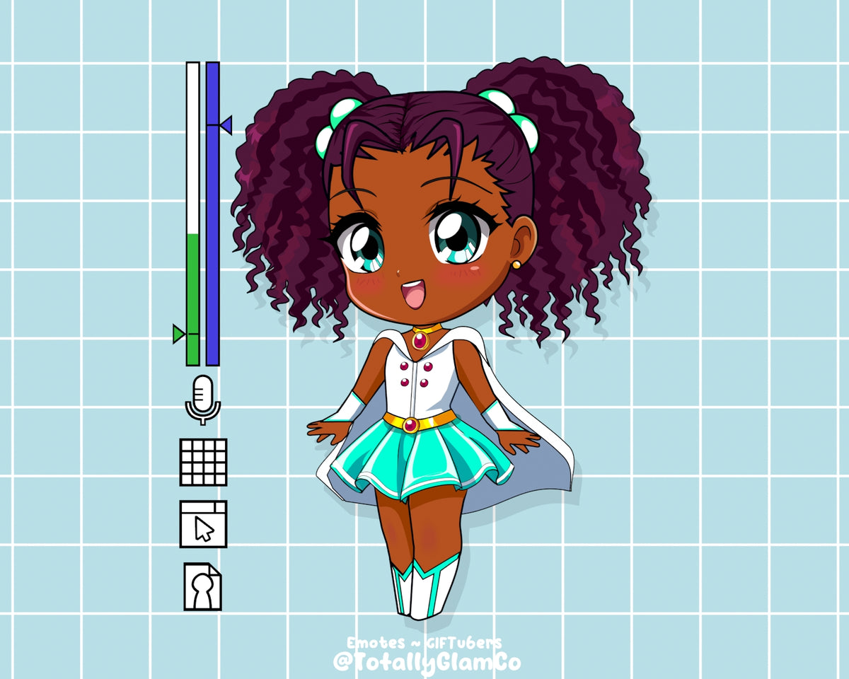 Custom Kawaii Glam GIFtuber