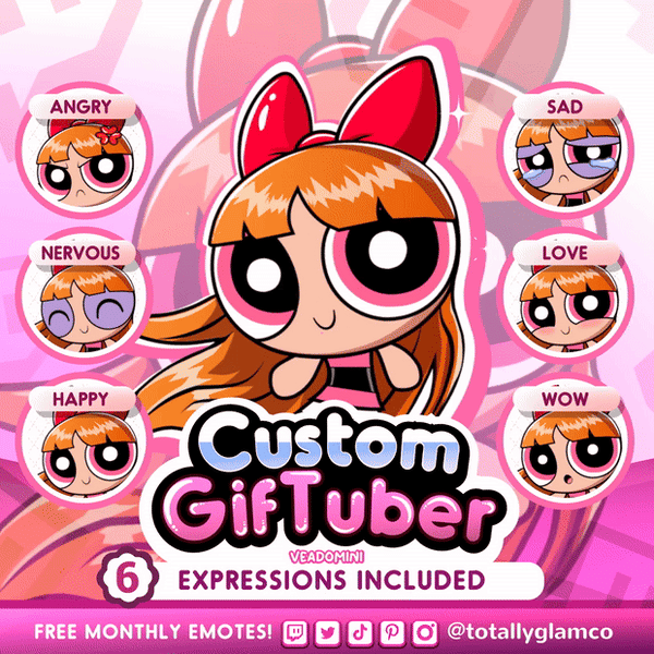 Custom Powerpuff Style GIFtuber