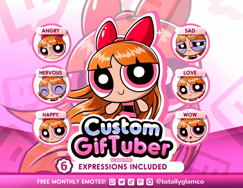 Custom Powerpuff Style GIFtuber