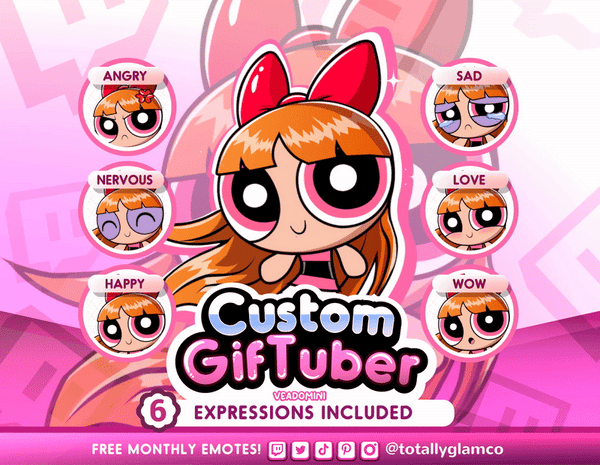 Custom Powerpuff Style GIFtuber