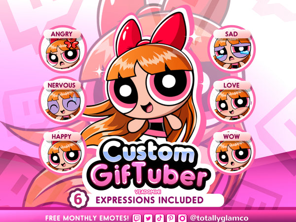 Custom Powerpuff Style GIFtuber