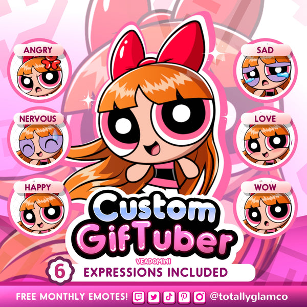 Custom Powerpuff Style GIFtuber