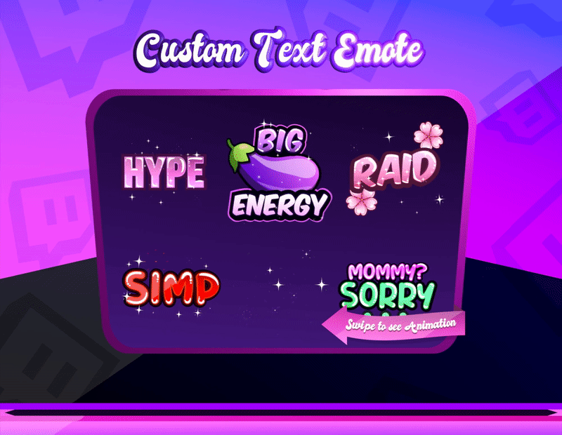 Animated Custom Text Emote