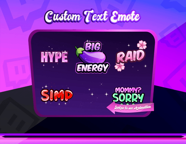 Animated Custom Text Emote