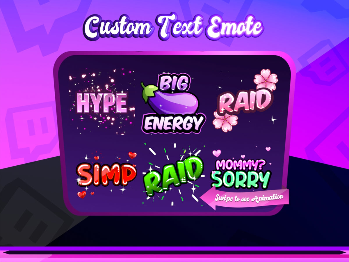 Animated Custom Text Emote