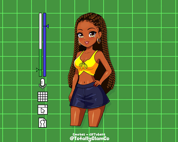 Custom Y2K Glam GIFtuber
