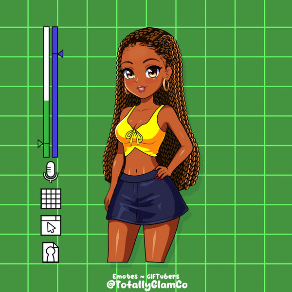 Custom Y2K Glam GIFtuber
