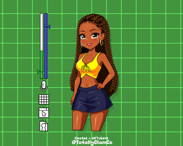 Custom Y2K Glam GIFtuber