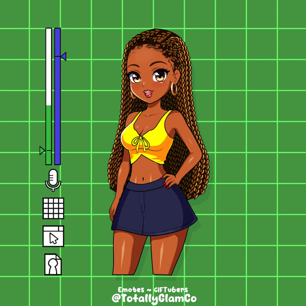 Custom Y2K Glam GIFtuber