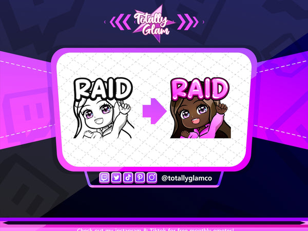 Animated Raid YCH Custom Chibi Emote