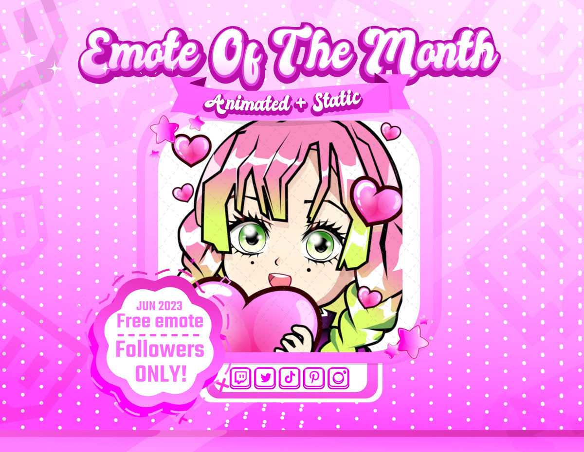Animated 90's Chibi Glam Emote