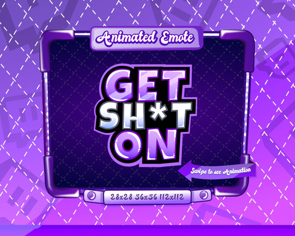 Animated Purple Get sh*t on Emote