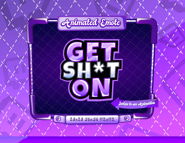 Animated Purple Get sh*t on Emote