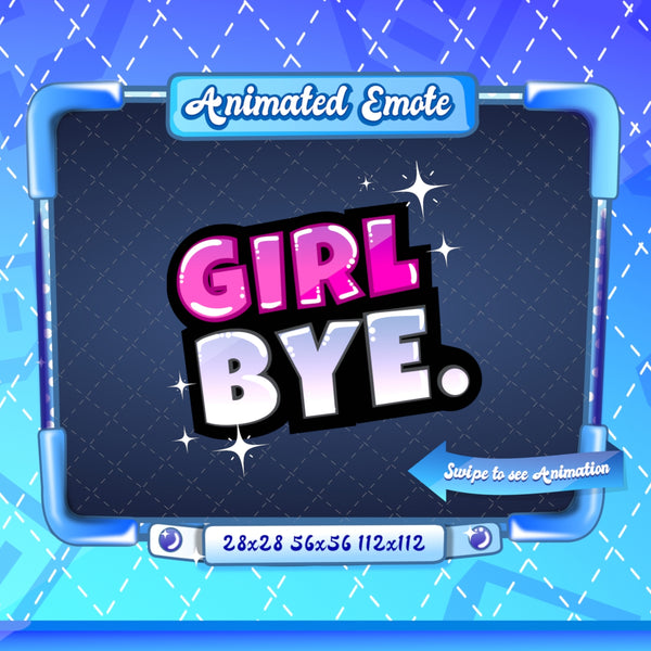 Animated Girl Bye Emote