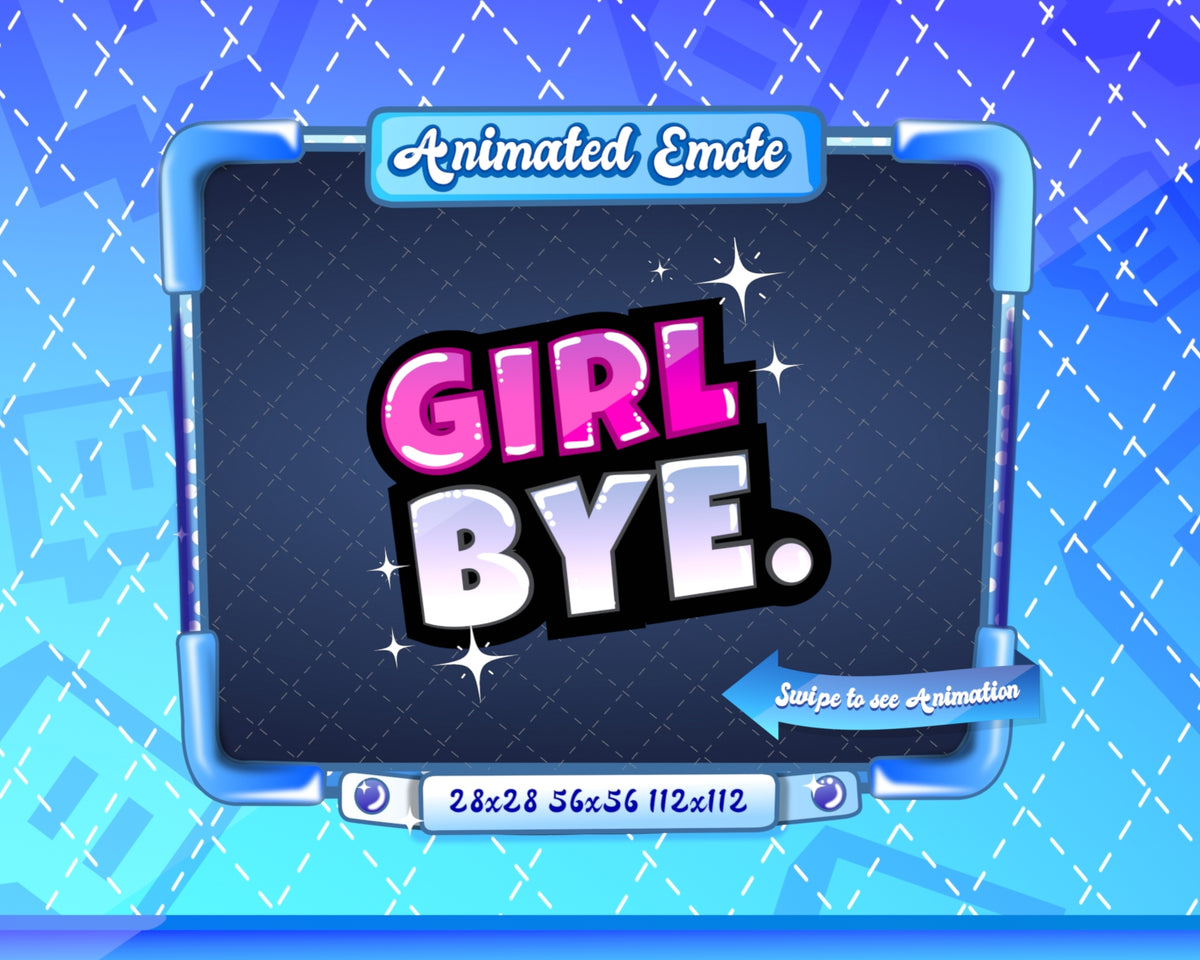 Animated Girl Bye Emote