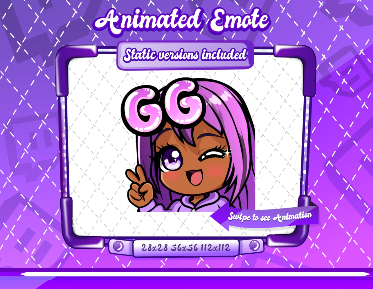 Animated Kawaii Glam Emotes