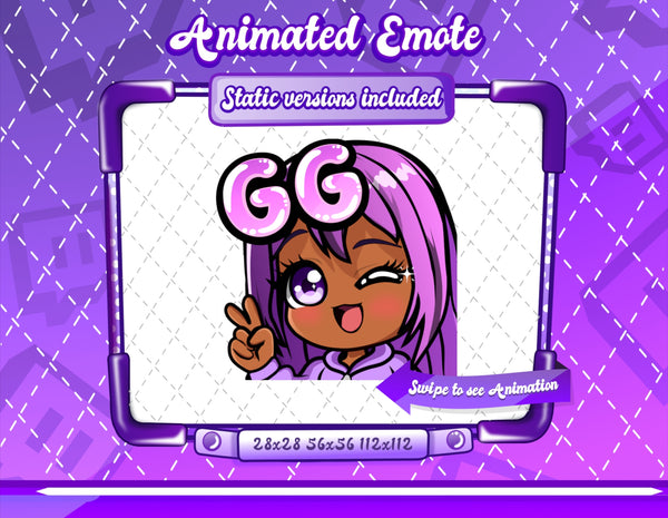 Animated Kawaii Glam Emotes