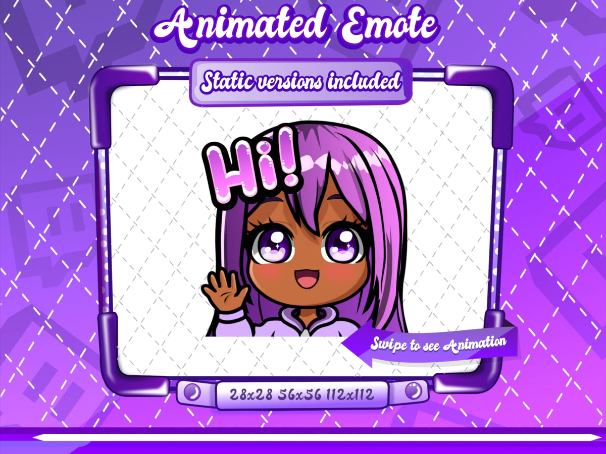 Animated Kawaii Glam Emotes