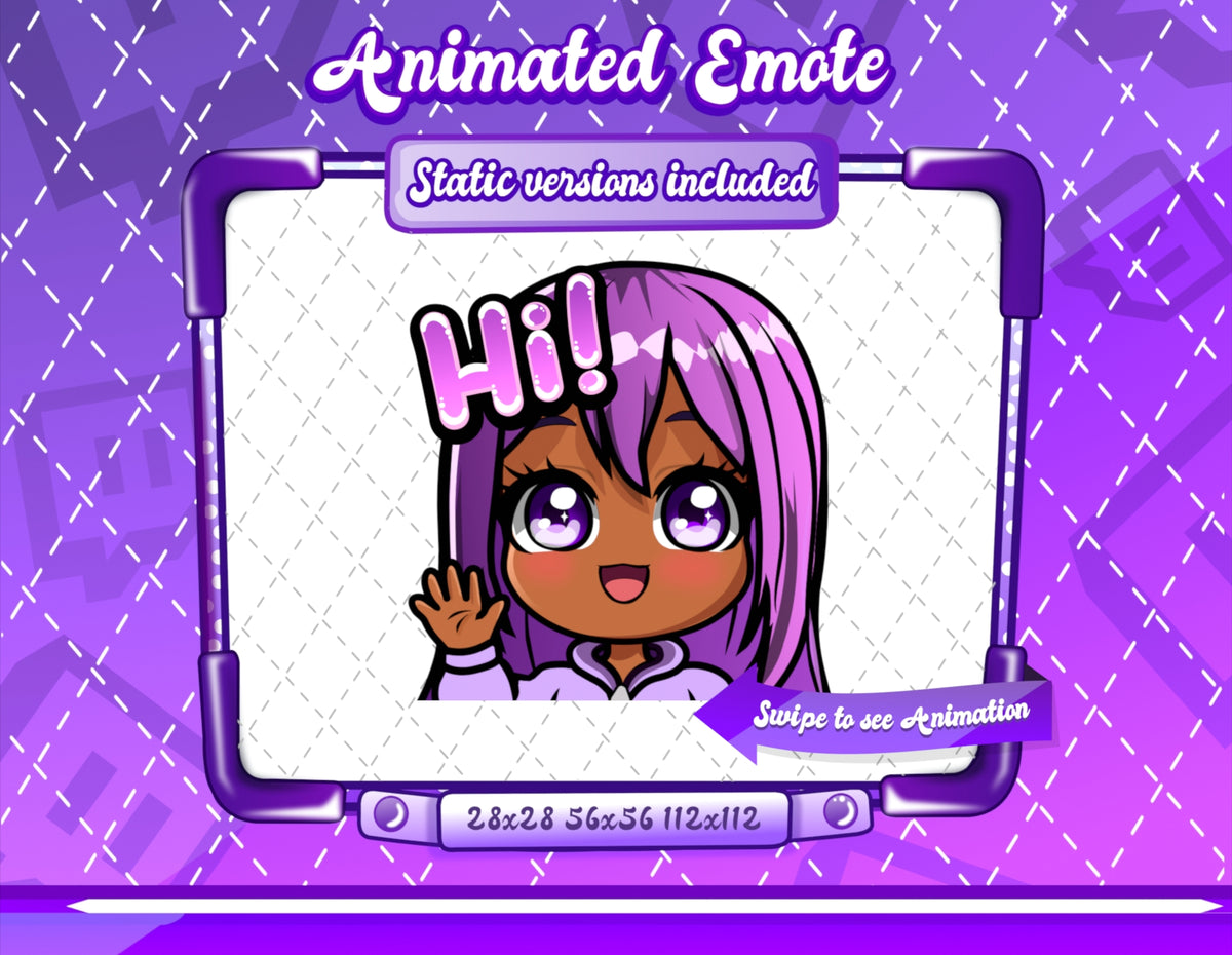 Animated Kawaii Glam Emotes