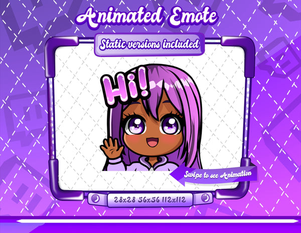 Animated Kawaii Glam Emotes