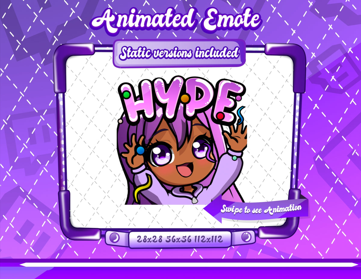 Animated Kawaii Glam Emotes