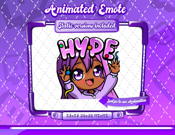 Animated Kawaii Glam Emotes