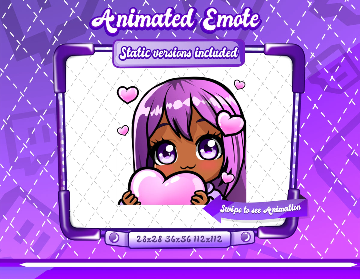 Animated Kawaii Glam Emotes