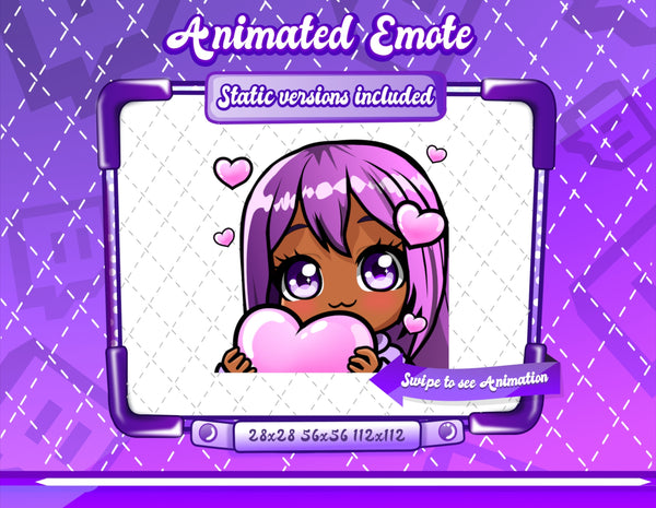 Animated Kawaii Glam Emotes