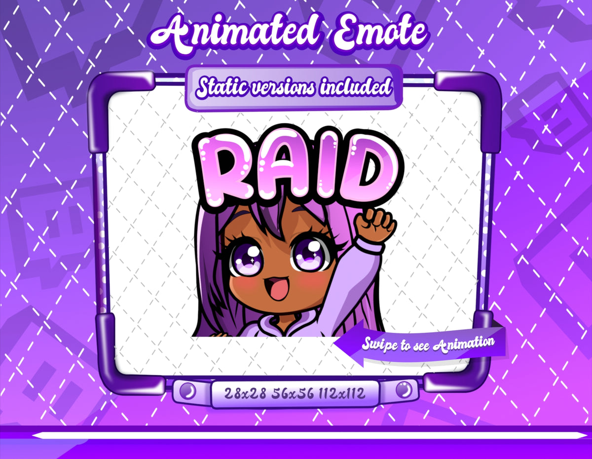 Animated Kawaii Glam Emotes