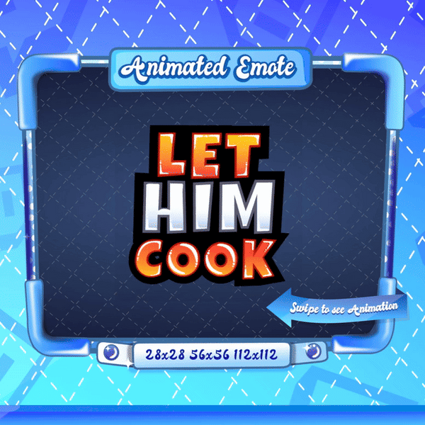 Animated Let Him Cook Emote