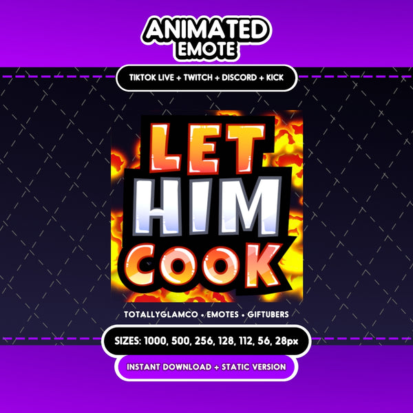 Animated Let Him Cook Emote
