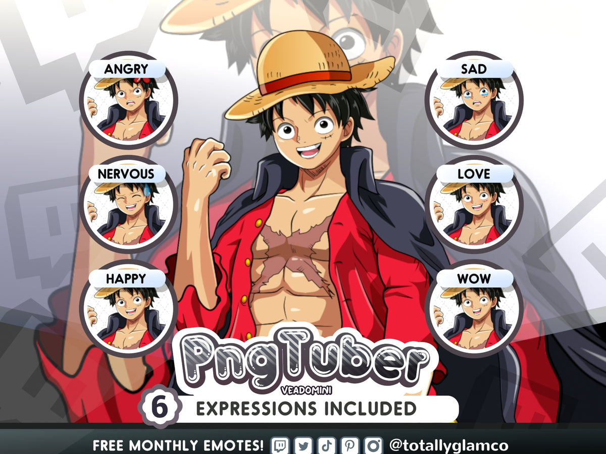 Animated Luffy GIFtuber