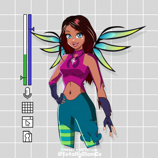 Custom Cartoon Glam GIFtuber