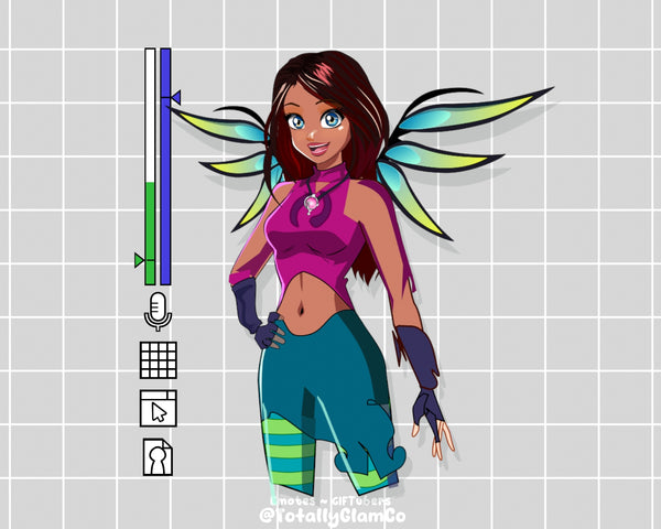 Custom Cartoon Glam GIFtuber