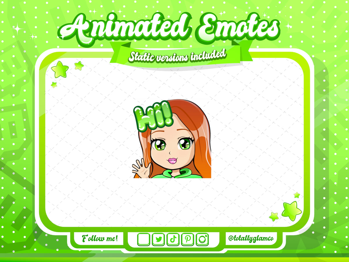 Animated Orange Hair Emotes V1