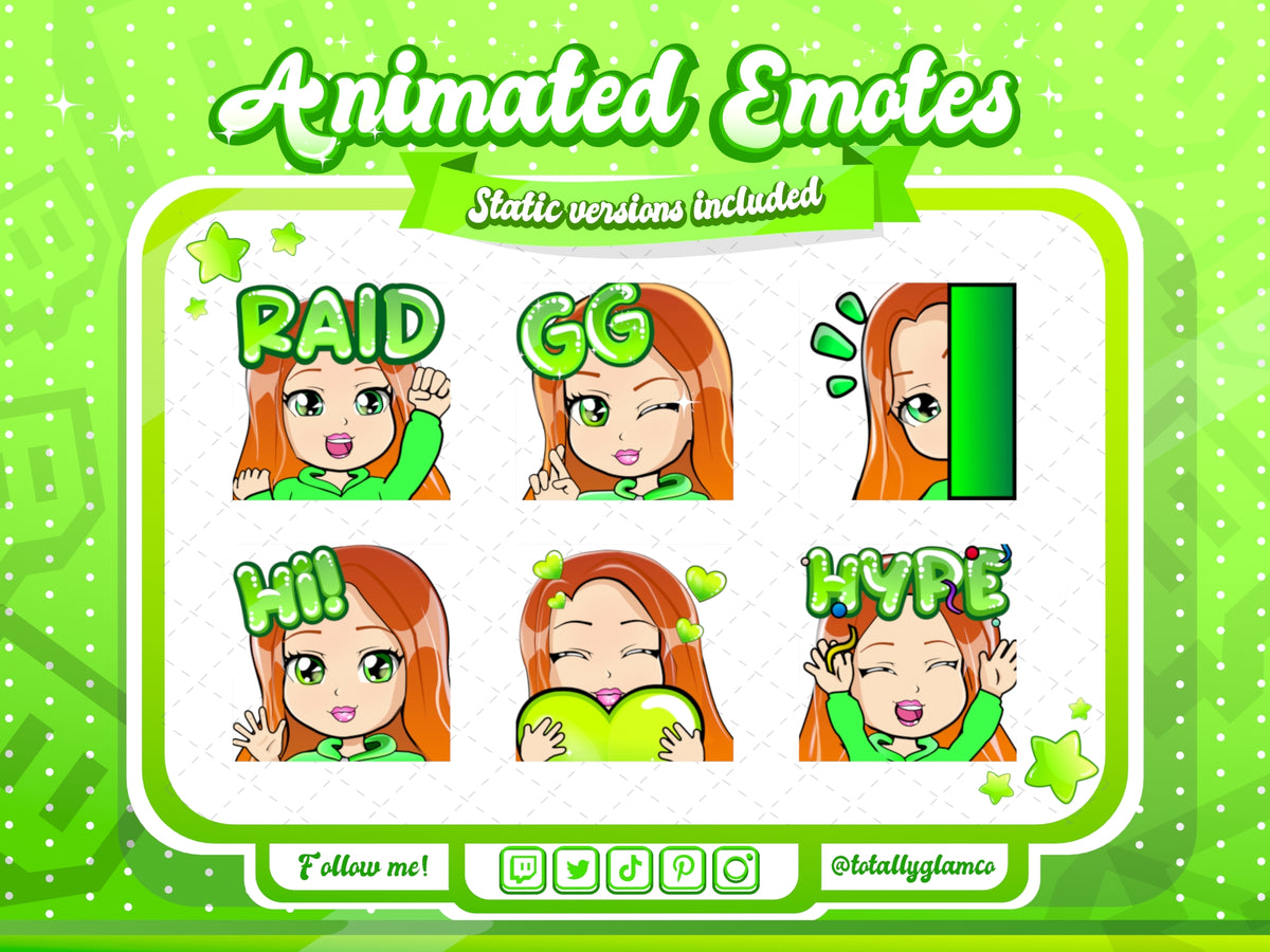 Animated Orange Hair Emotes V1