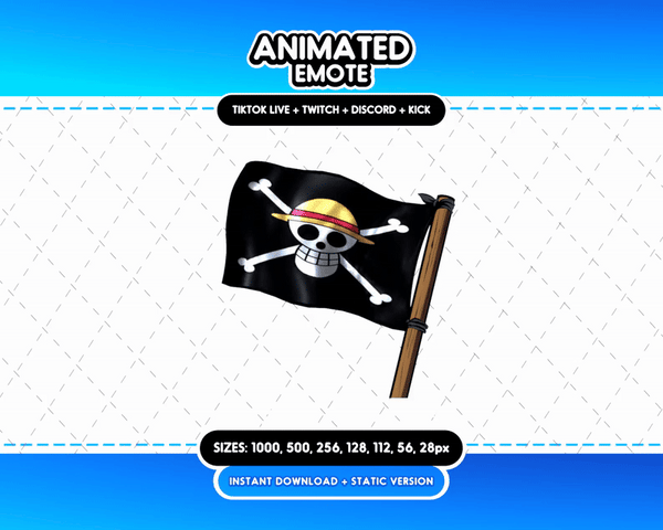Animated One Piece Pirate Flag Emote
