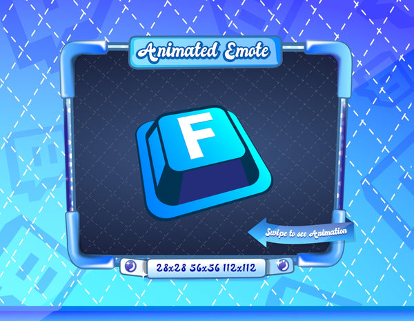 Animated Blue Press F Emote V1