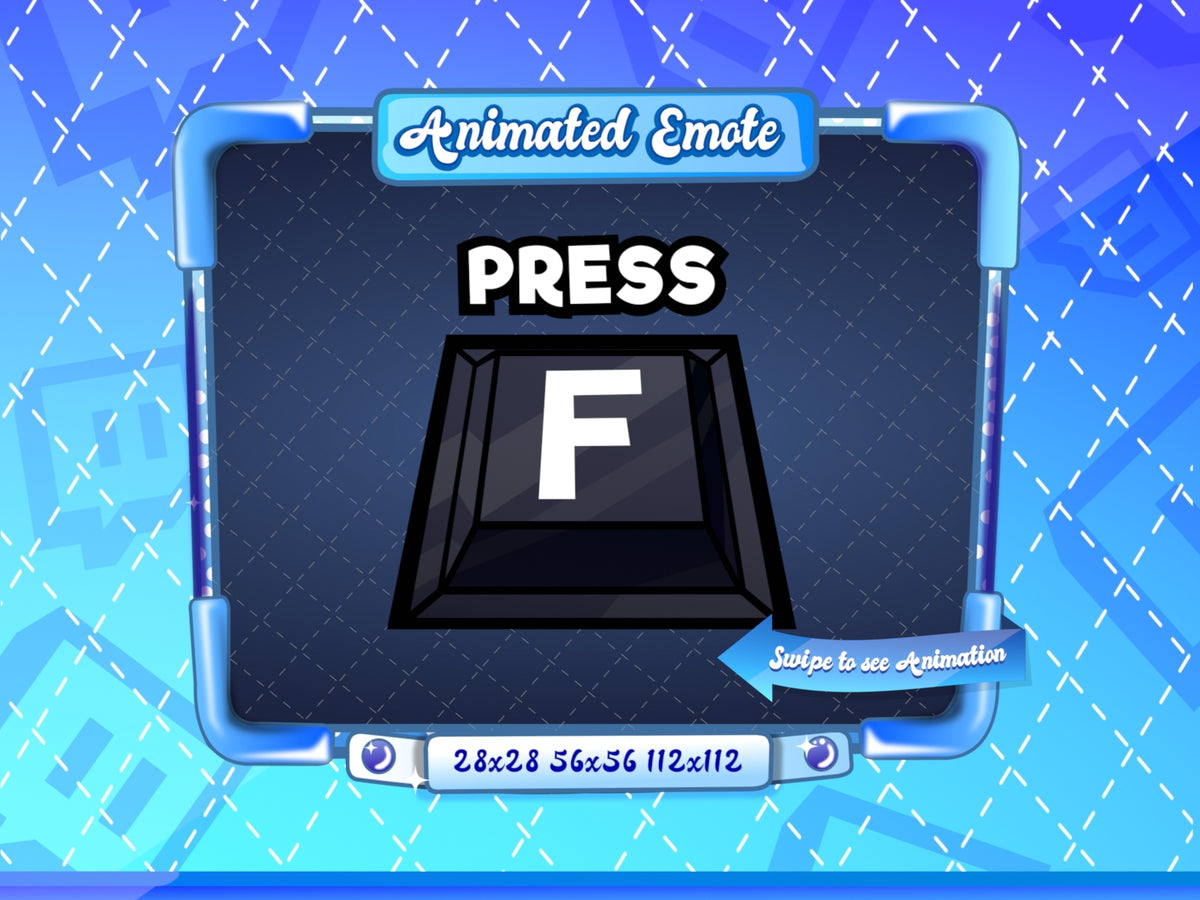 Animated Black Press F Emote