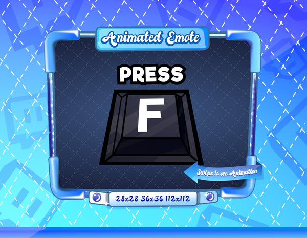 Animated Black Press F Emote