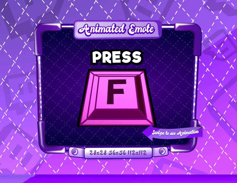 Animated Pink Press F Emote