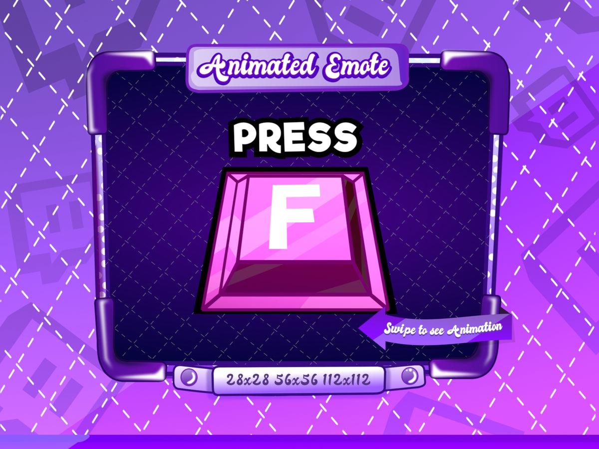 Animated Pink Press F Emote