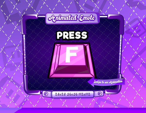 Animated Pink Press F Emote