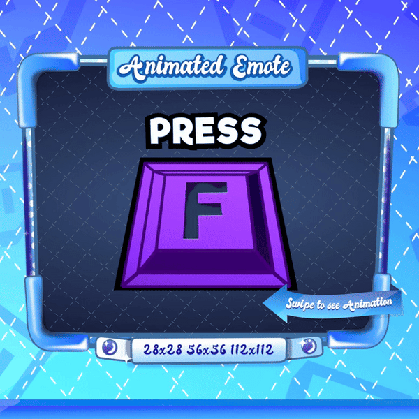 Animated Purple Press F Emote